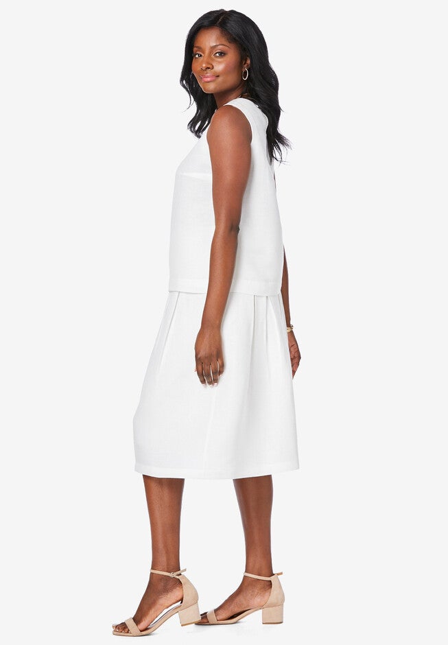 Linen Skirt Set, , alternate image number 2