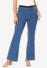 Bootcut Stretch Denim Jeggings, MEDIUM STONEWASH, hi-res image number null