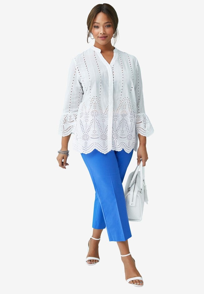Cutout Tunic, WHITE, hi-res image number null