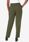 Stretch Knit Crepe Straight Leg Pants, , on-hover image number null