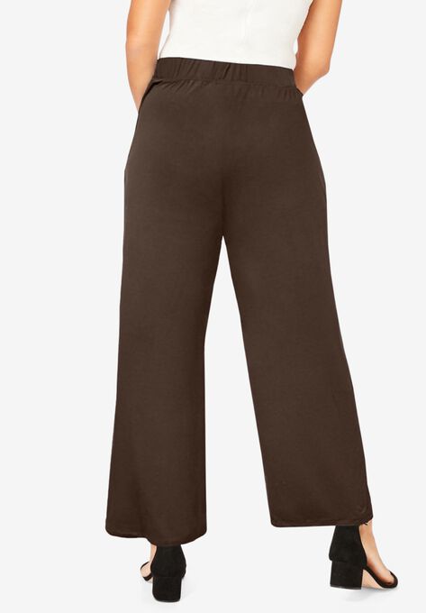 Everyday Knit Palazzo Pant, , on-hover image number null