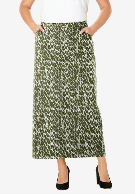 Classic Cotton Denim Long Skirt Plus Sizeskirts Jessica London