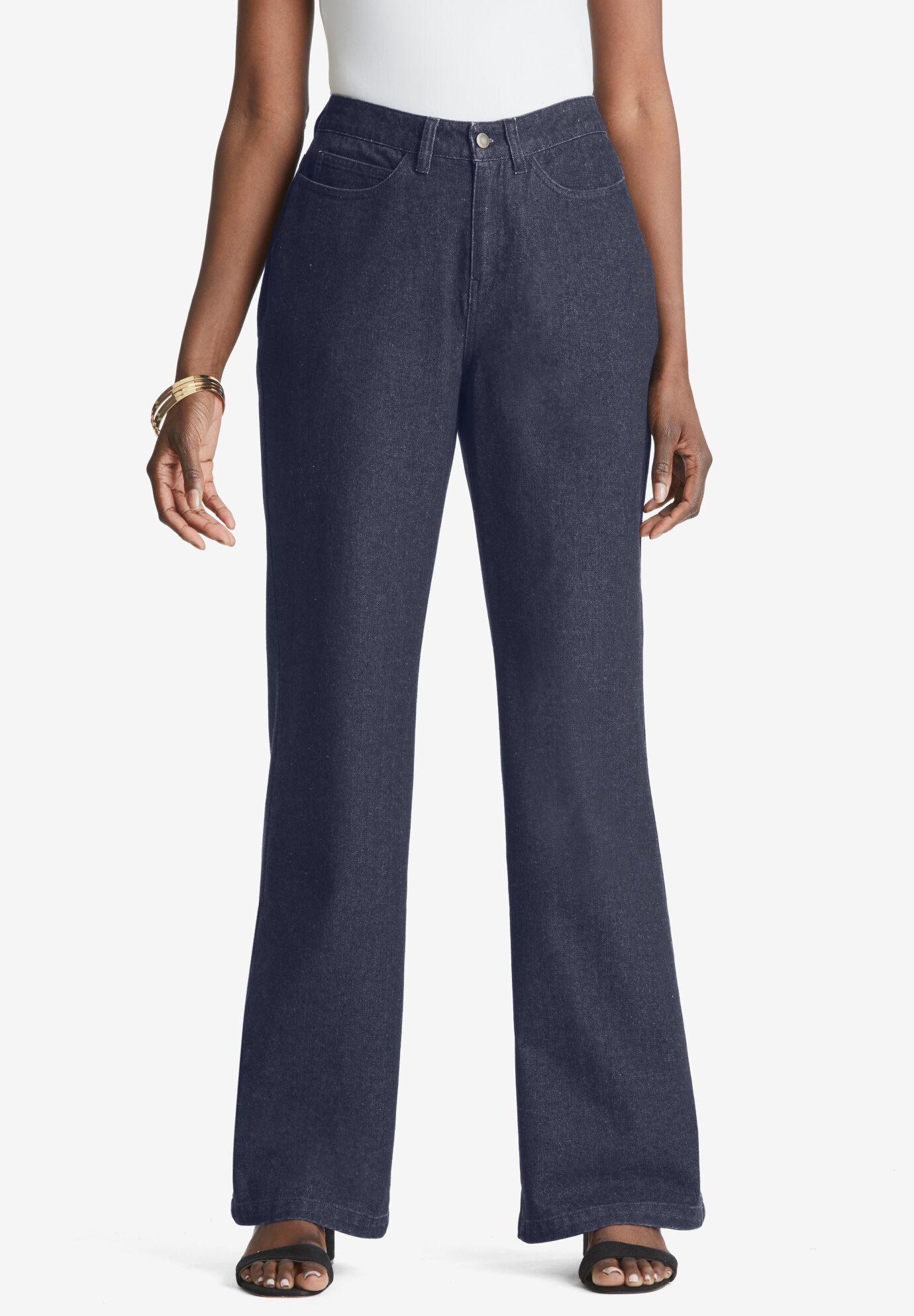 Classic Denim Wide Leg Jean, INDIGO, hi-res image number 0