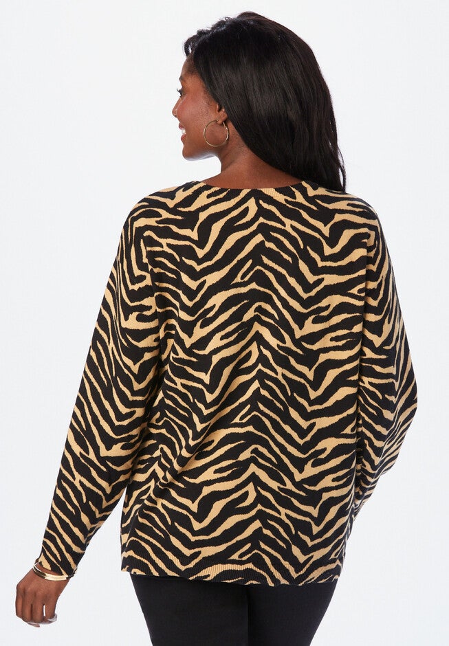 Crewneck Print Sweater, , on-hover image number null