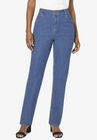 True Fit Straight Leg Jeans, MEDIUM STONEWASH, hi-res image number null