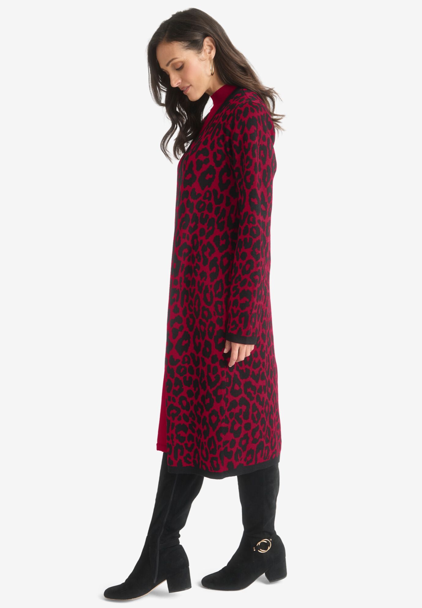 2-Piece Sweater Jacket Dress, , alternate image number 2
