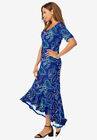 Everyday Knit Flounce Hem Maxi Dress, , alternate image number null