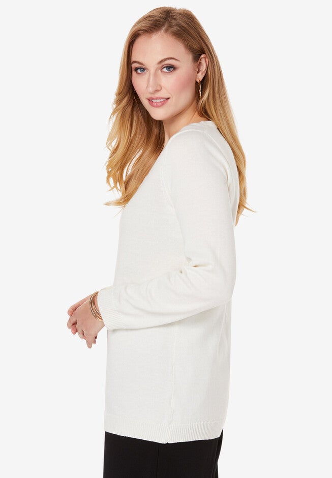Squareneck Sweater Tunic, , alternate image number null