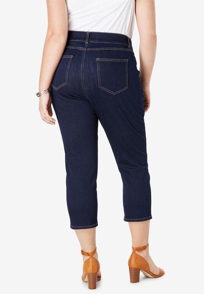 JL Sculpt Denim Capri Pant, , on-hover image number 1