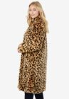 Faux Fur Swing Coat, , alternate image number null