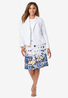 Single Breasted Jacket Dress, BLUE GARDEN BORDER, hi-res image number null
