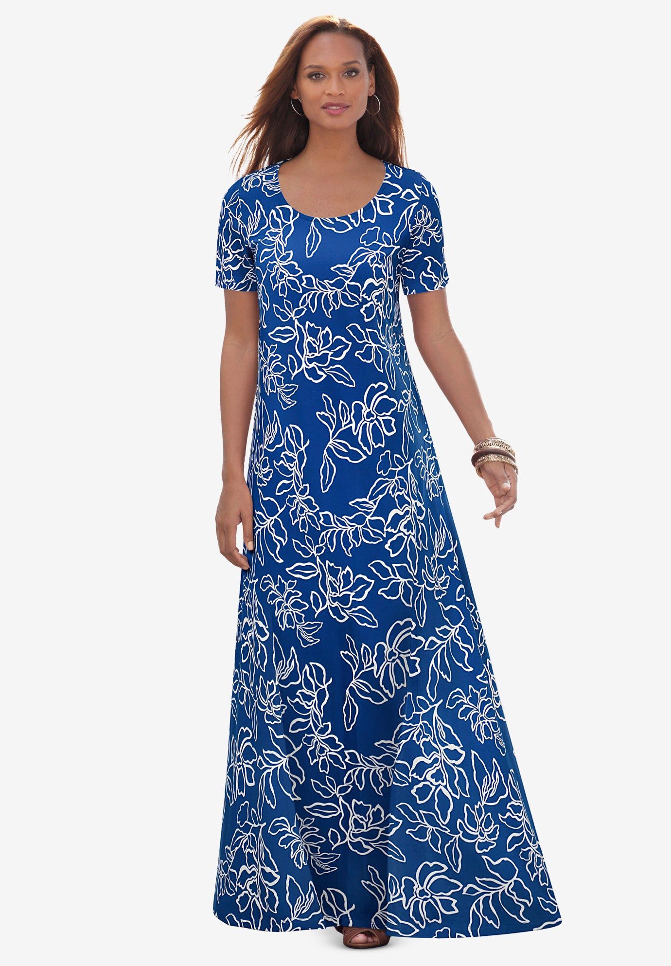 chinese dress ladies Jessica London Women's Plus Size Georgette Flyaway Maxi Dress