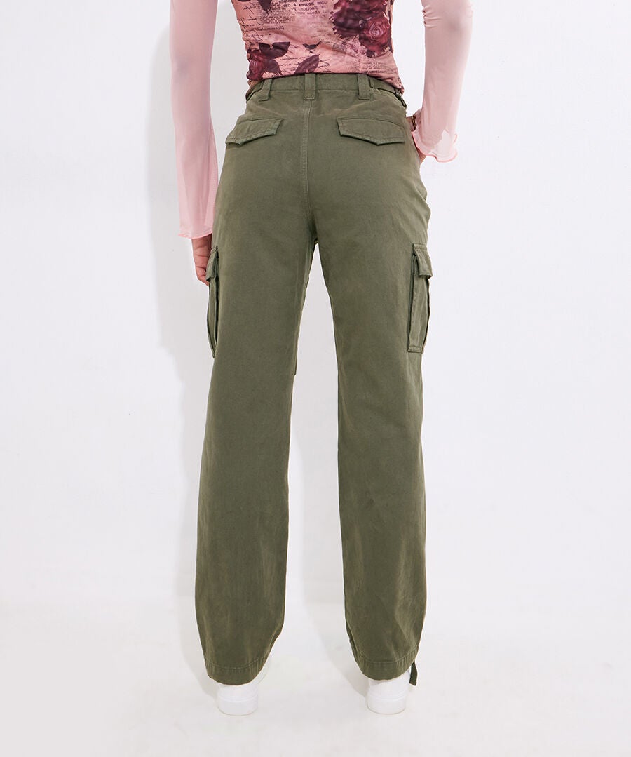 Classic Cargo Pants, DARK OLIVE GREEN, alternate image number 3