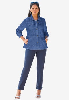 Peplum Denim Jacket