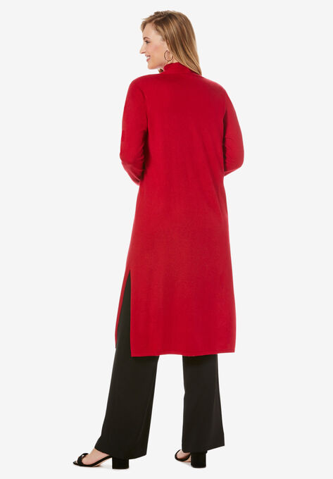 Cotton Cashmere Duster Sweater, , on-hover image number null