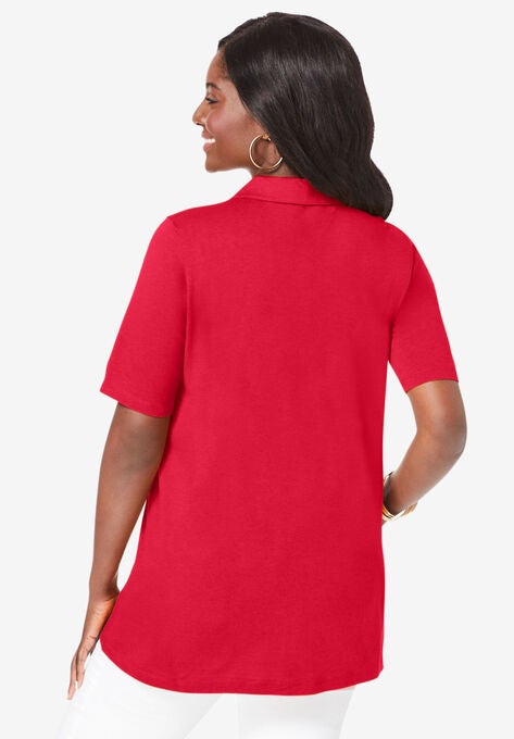Polo Collar Tee, , on-hover image number null