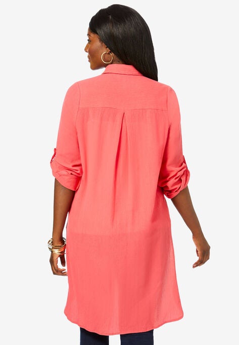 Gauze Mega Tunic, , on-hover image number null