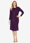Cable Sweater Dress, DARK BERRY, hi-res image number null