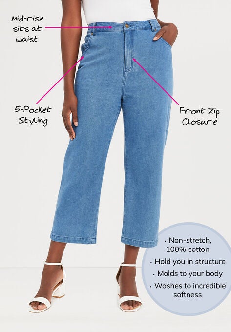 Classic Denim Capri, , on-hover image number null