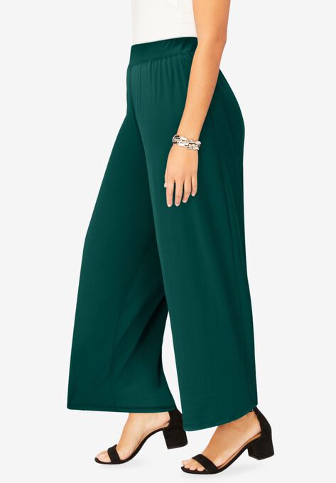 Travel Knit Palazzo Pant, , alternate image number null