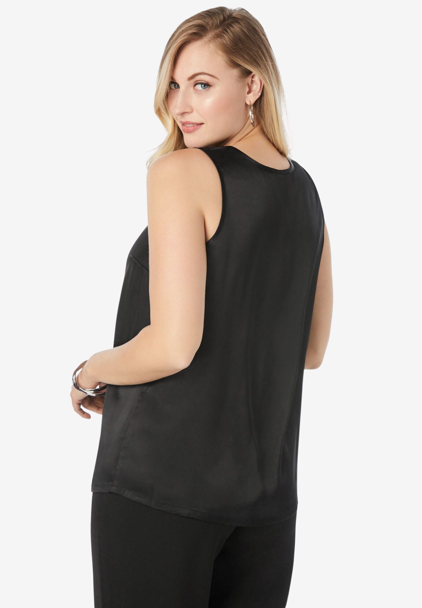 satin shell top