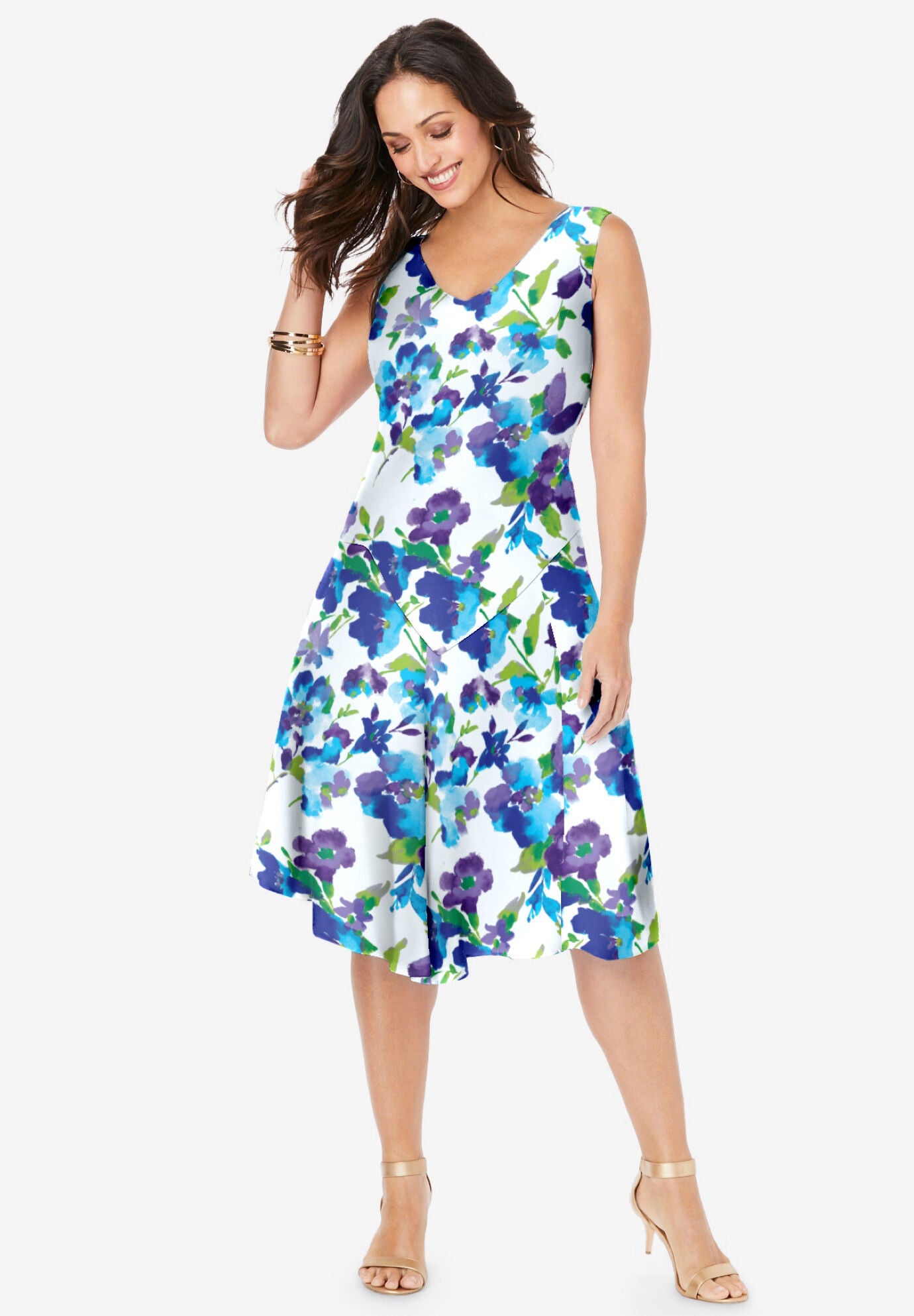 Floral Print Dress Jessica London