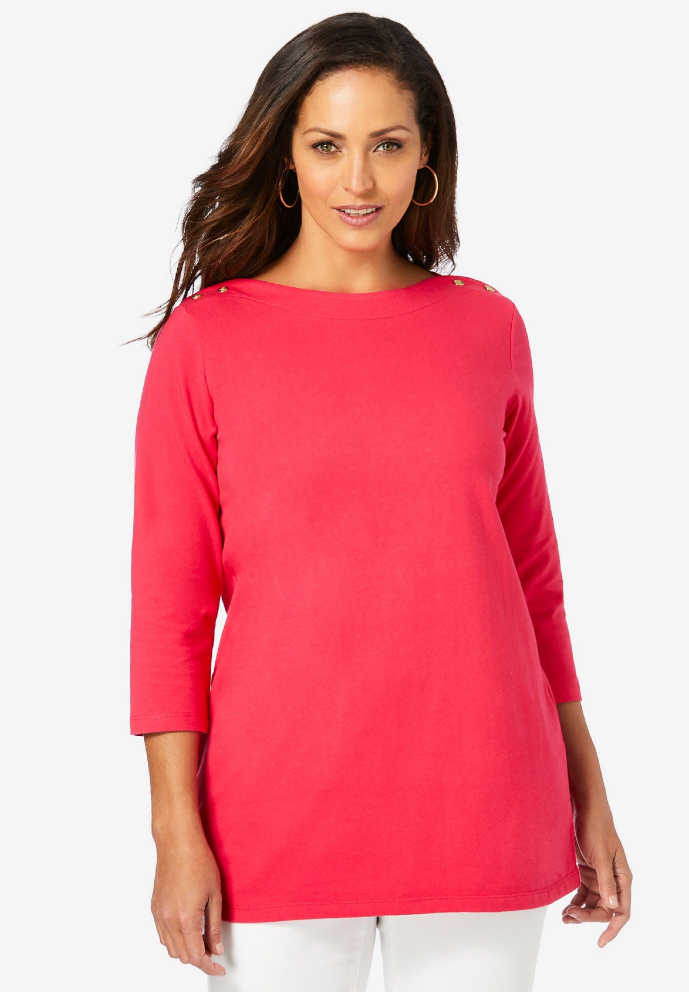 plus size evening tunic tops