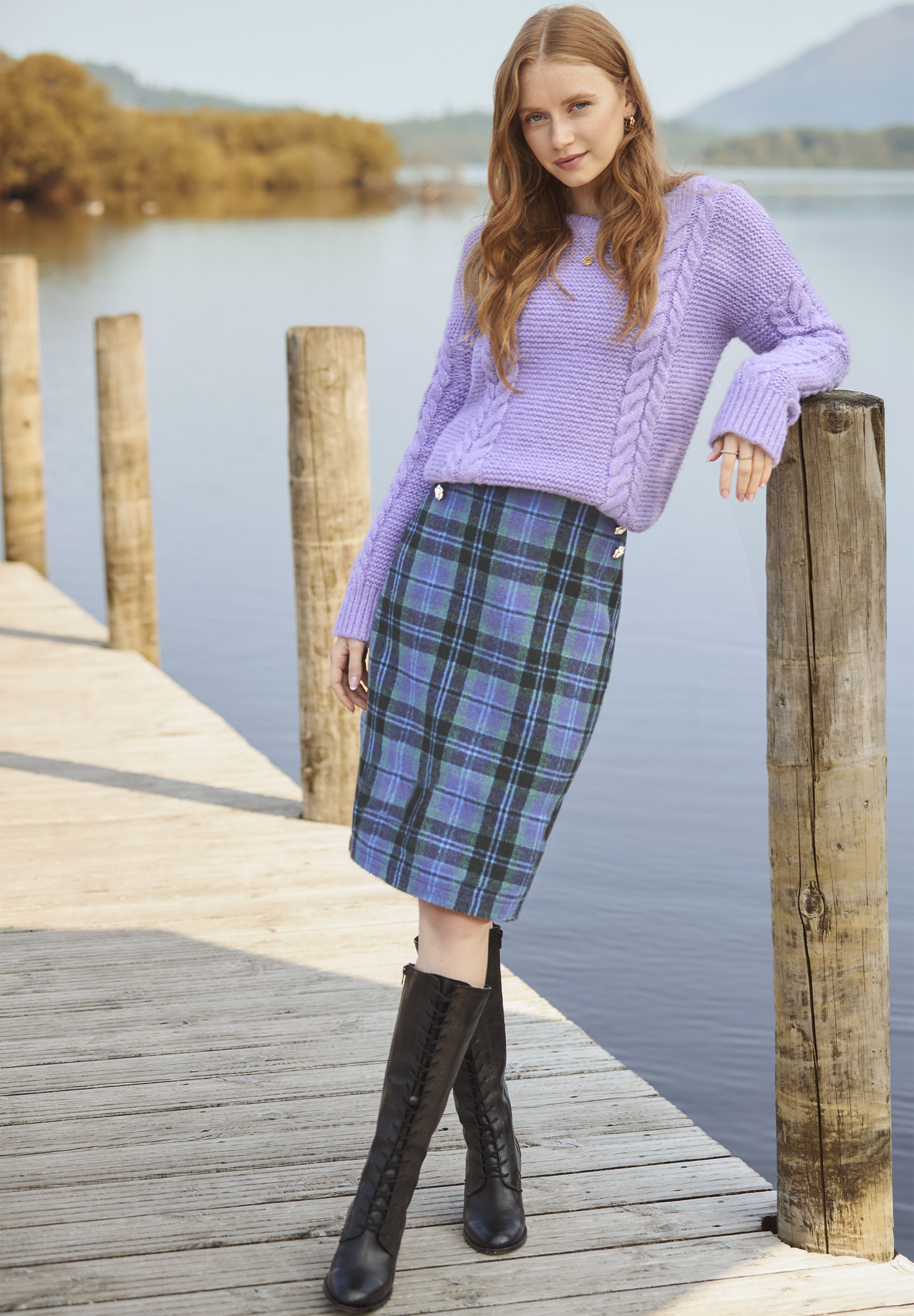 Mini Plaid Skirt