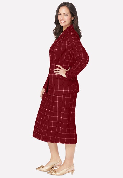 Single-Breasted Skirt Suit, , alternate image number null