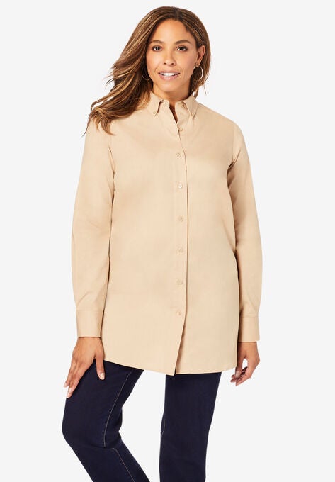 Poplin Tunic, NEW KHAKI, hi-res image number null