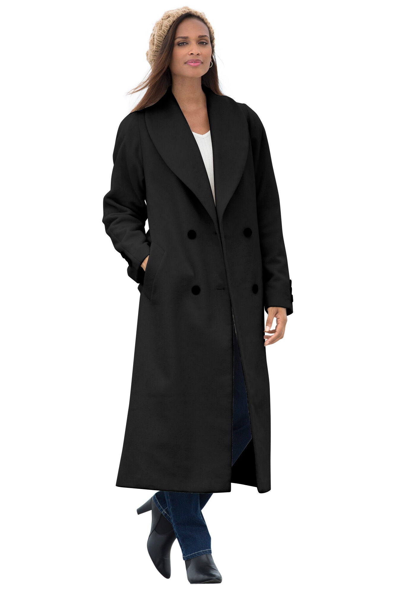 Ladies Plus Size Wool Fleece Coats Jessica London