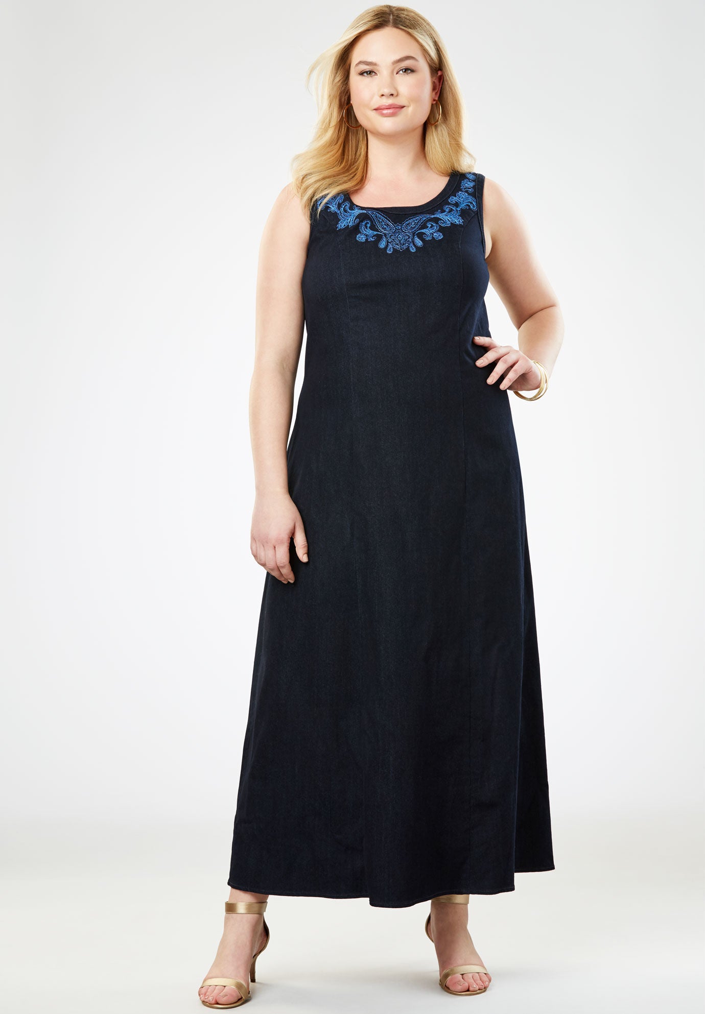 jessica london denim dress