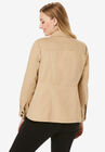 Peplum Denim Jacket, , on-hover image number null