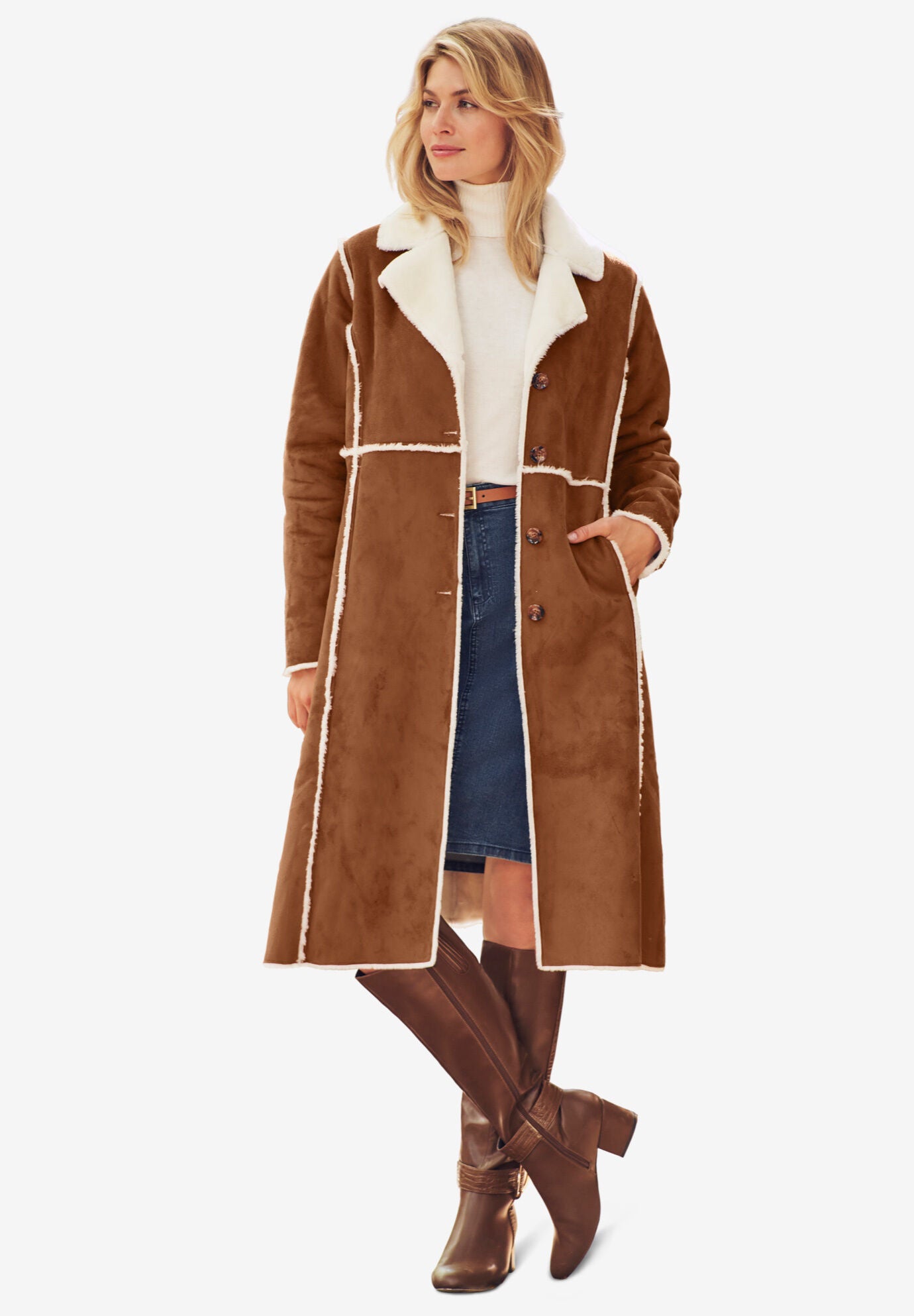 Ladies Plus Size Wool Fleece Coats Jessica London