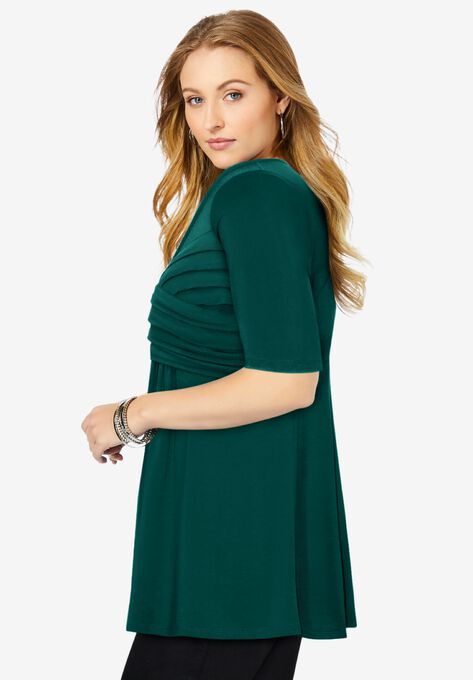 Pleated Tunic, , alternate image number null