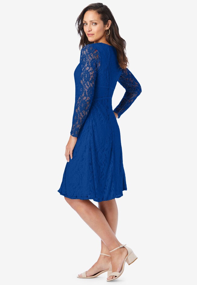 Seamed Lace Dress, , alternate image number 2