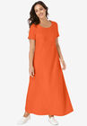 T-Shirt Maxi Dress, ORANGE, hi-res image number null