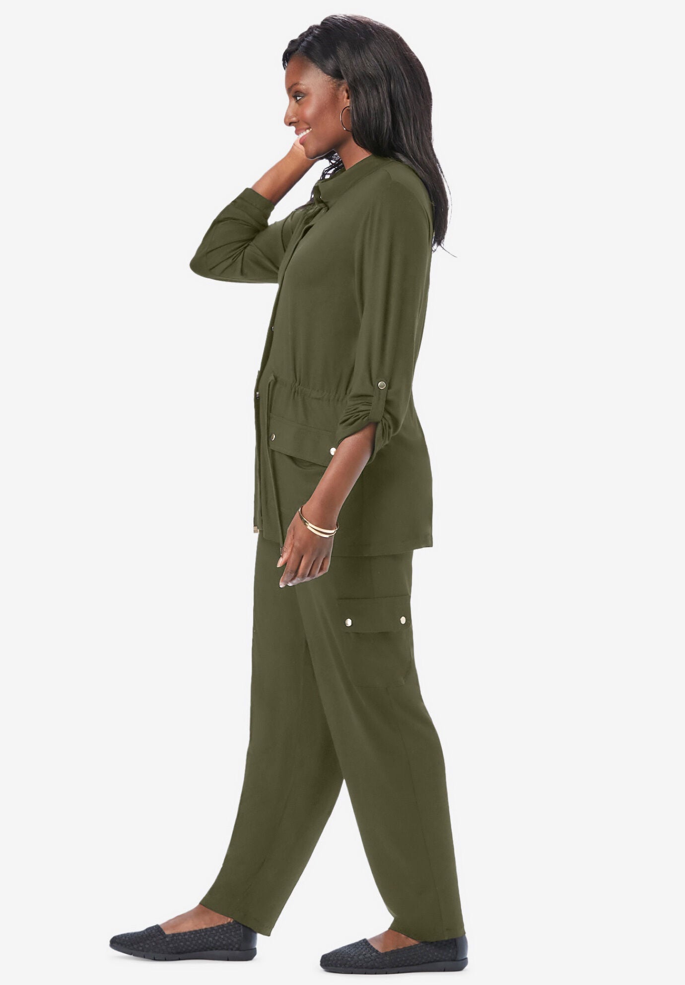 2-Piece Stretch Knit Cargo Set, , on-hover image number 1