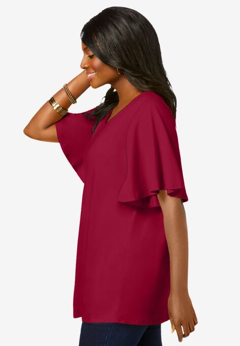 Flutter Sleeve Tunic, , alternate image number null