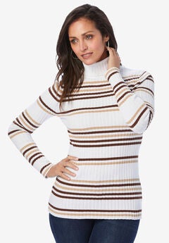 Ribbed Cotton Turtleneck