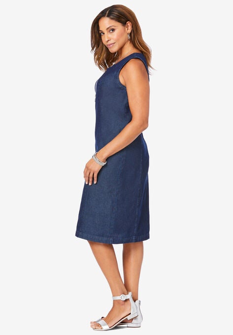Cotton Denim Sheath, , alternate image number null