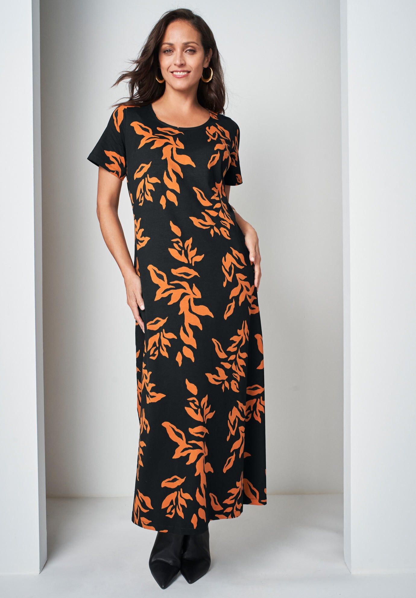Special Occasion Georgette Flyaway Maxi Dress, Azure Floral Watercolor |  Jessica London