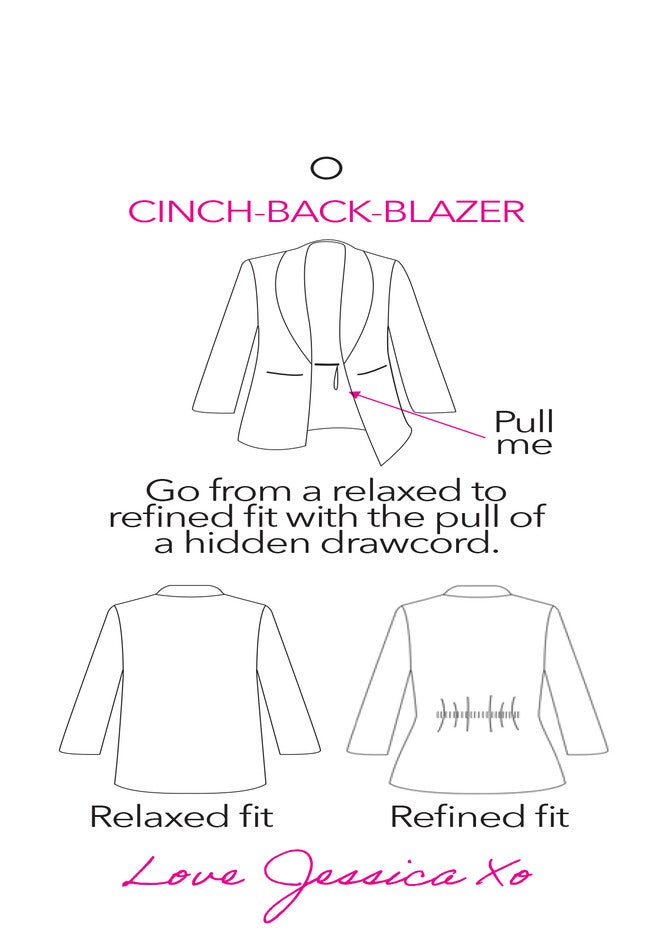 Cinch Back Bi-stretch Blazer, , alternate image number 3