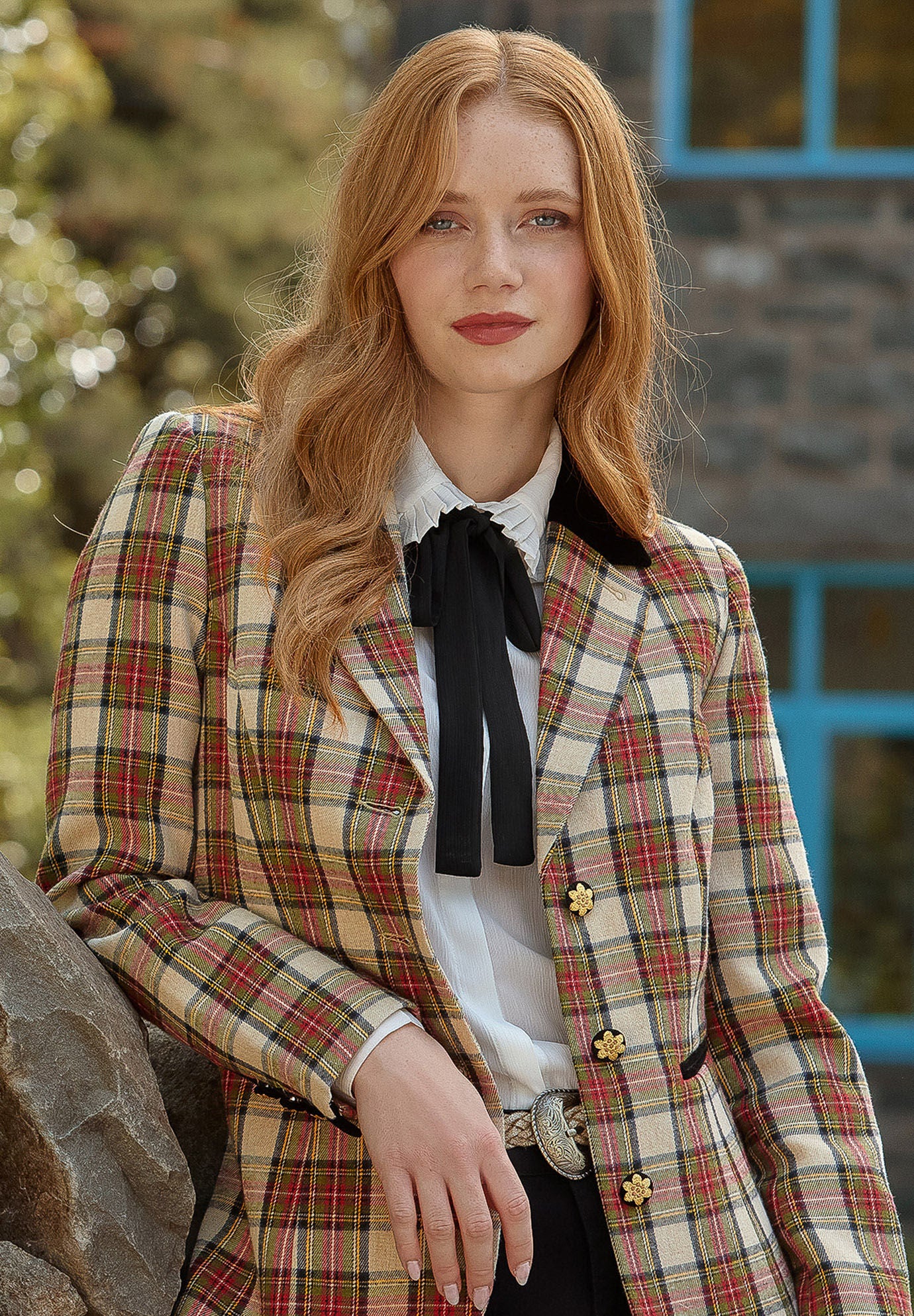 Holiday Plaid Blazer