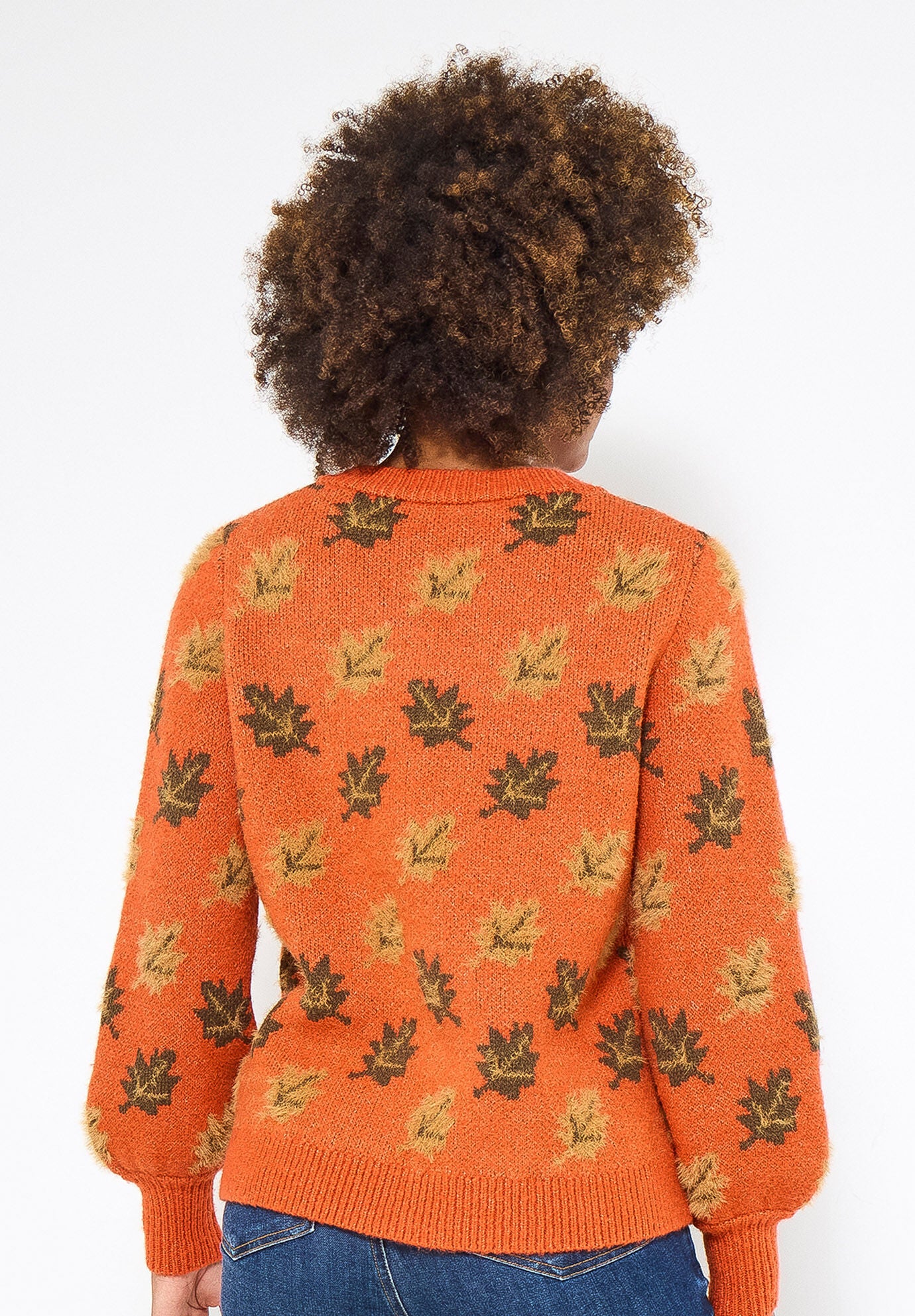 Comfy Leafy Pullover, FALLING LEAF PRINT, on-hover image number 1