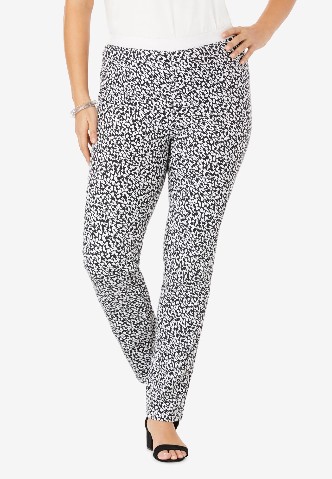 straight leg denim jeggings