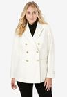 Double Breasted Wool Blazer, IVORY, hi-res image number null