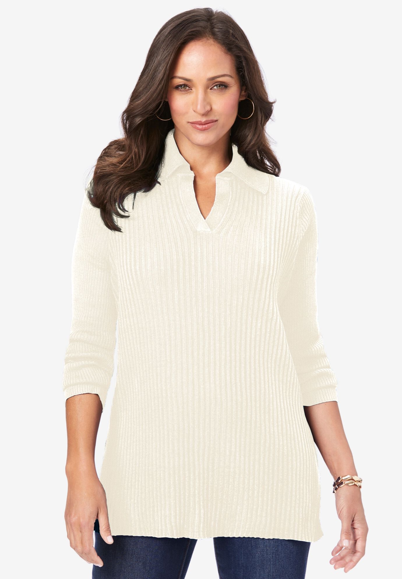 The Livia Contrast Collar Sweater