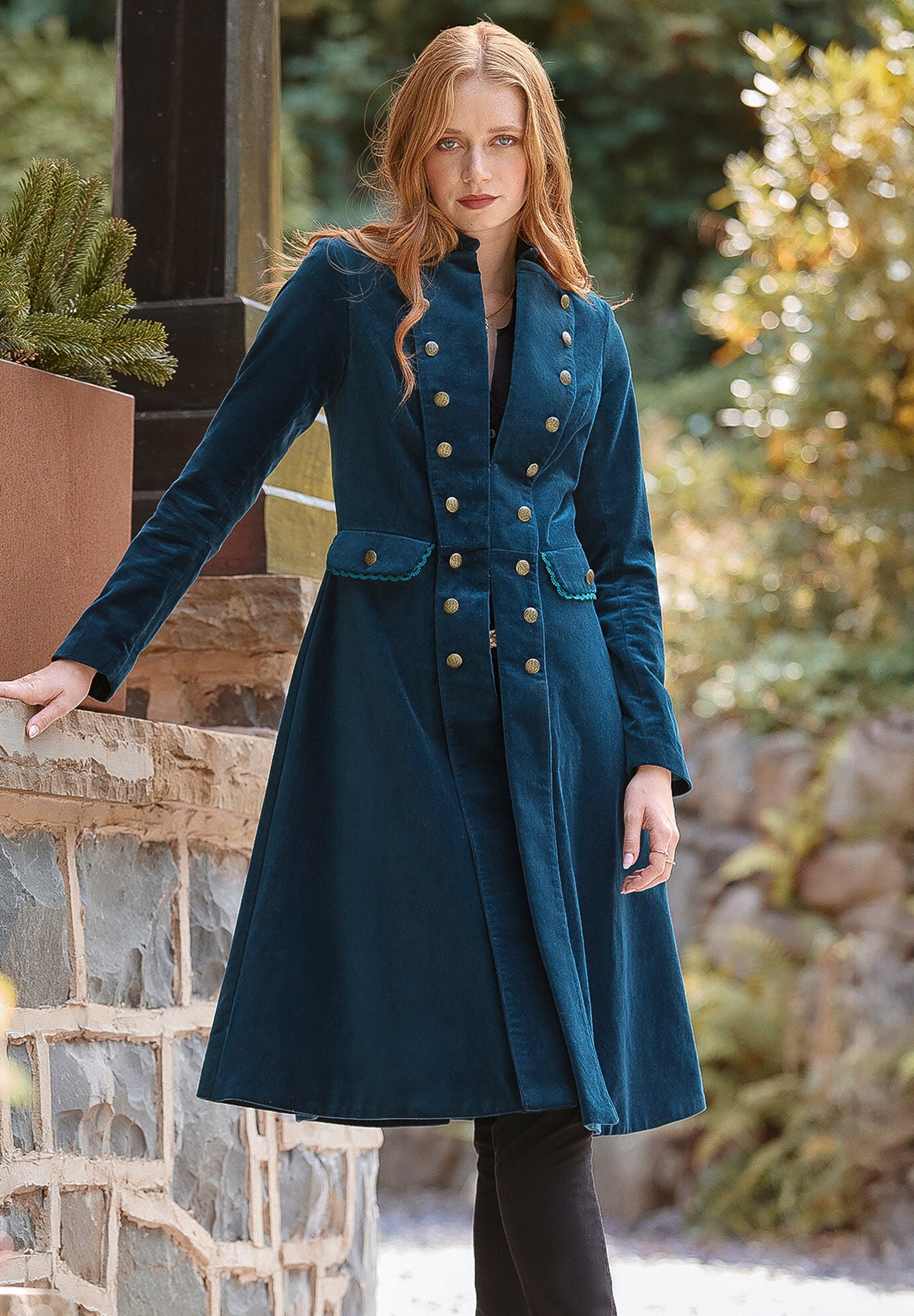 Cotton Moleskin Military Coat