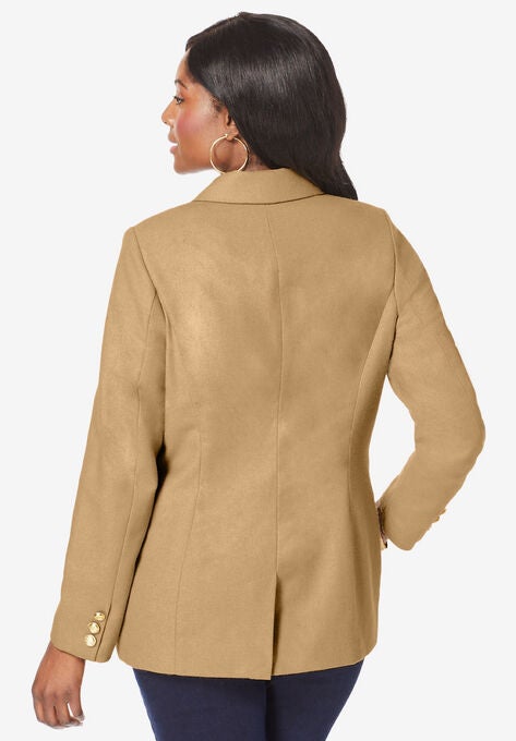 Double Breasted Wool Blazer, , on-hover image number null